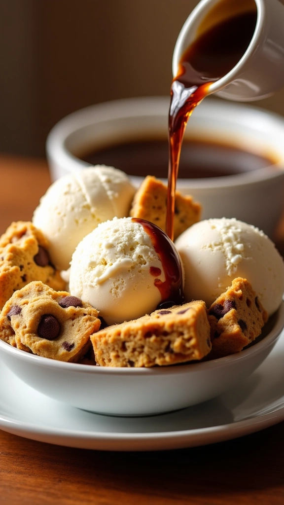 Cookie com Sorvete e Café