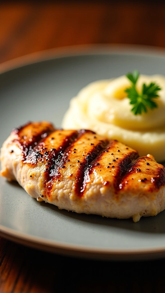 Frango Grelhado com Purê Cremoso