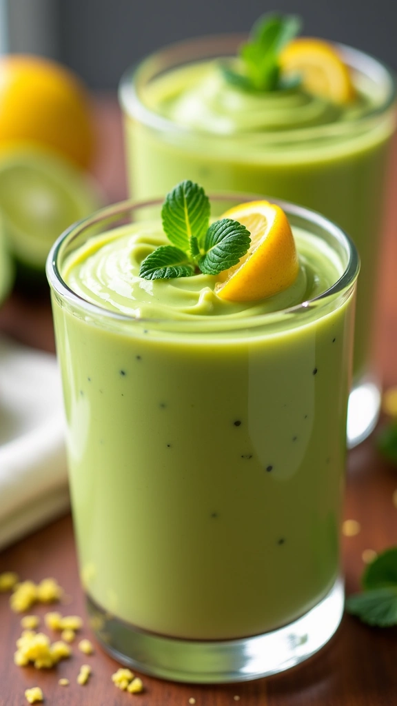 Mousse de Abacate com Limão