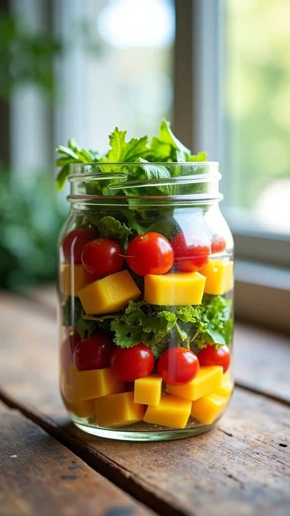 Salada Primavera no Pote